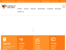 Tablet Screenshot of plattscsd.org